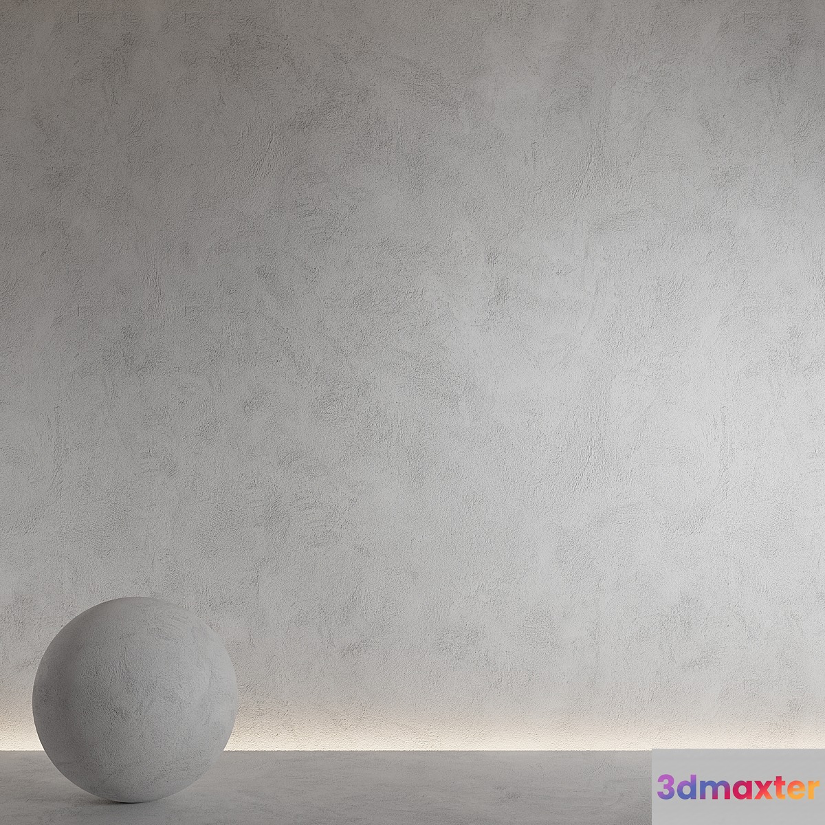 Decorative plaster. Seamless decorative plaster material 3D Max