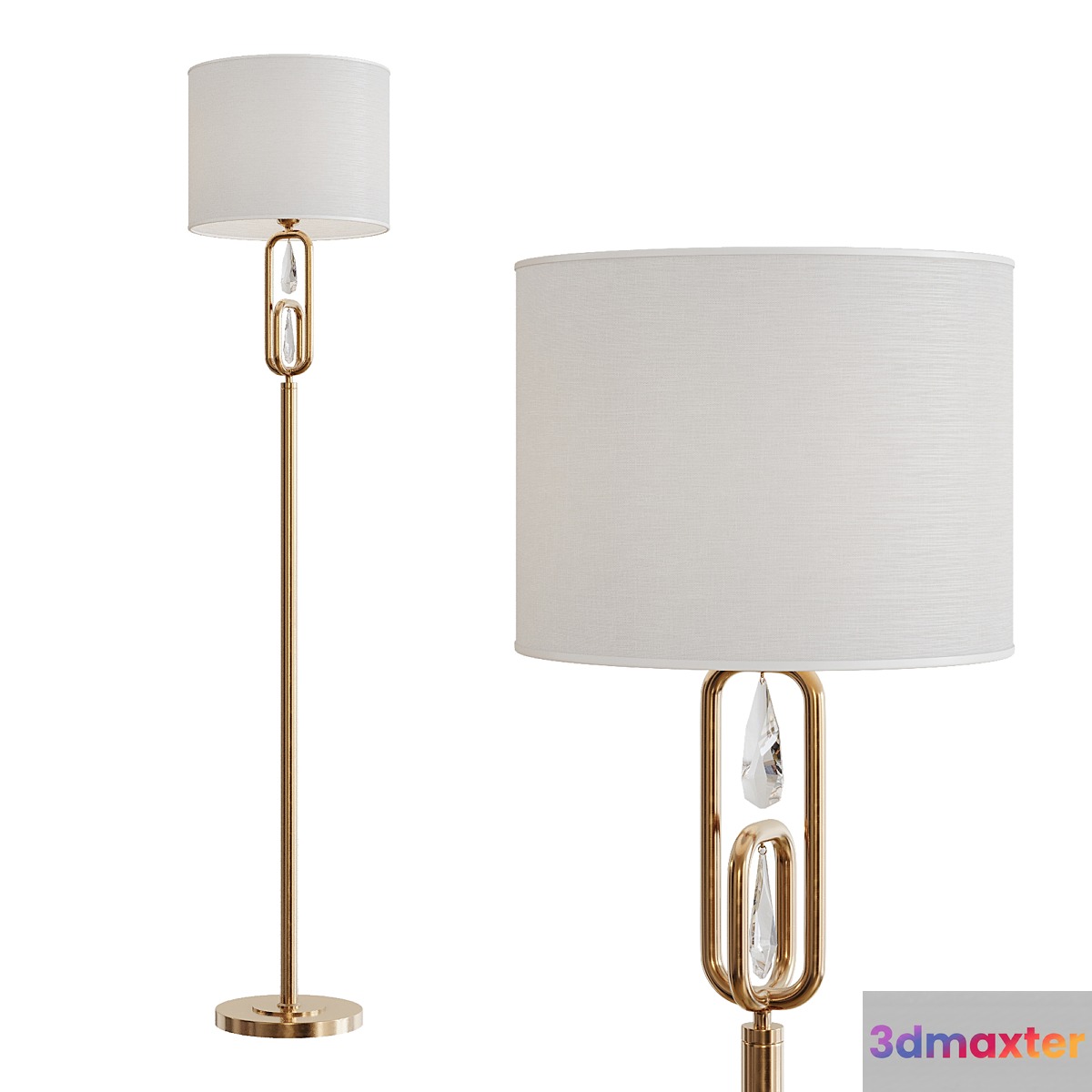 Riverside floor lamp by Freya-Light 3D Max