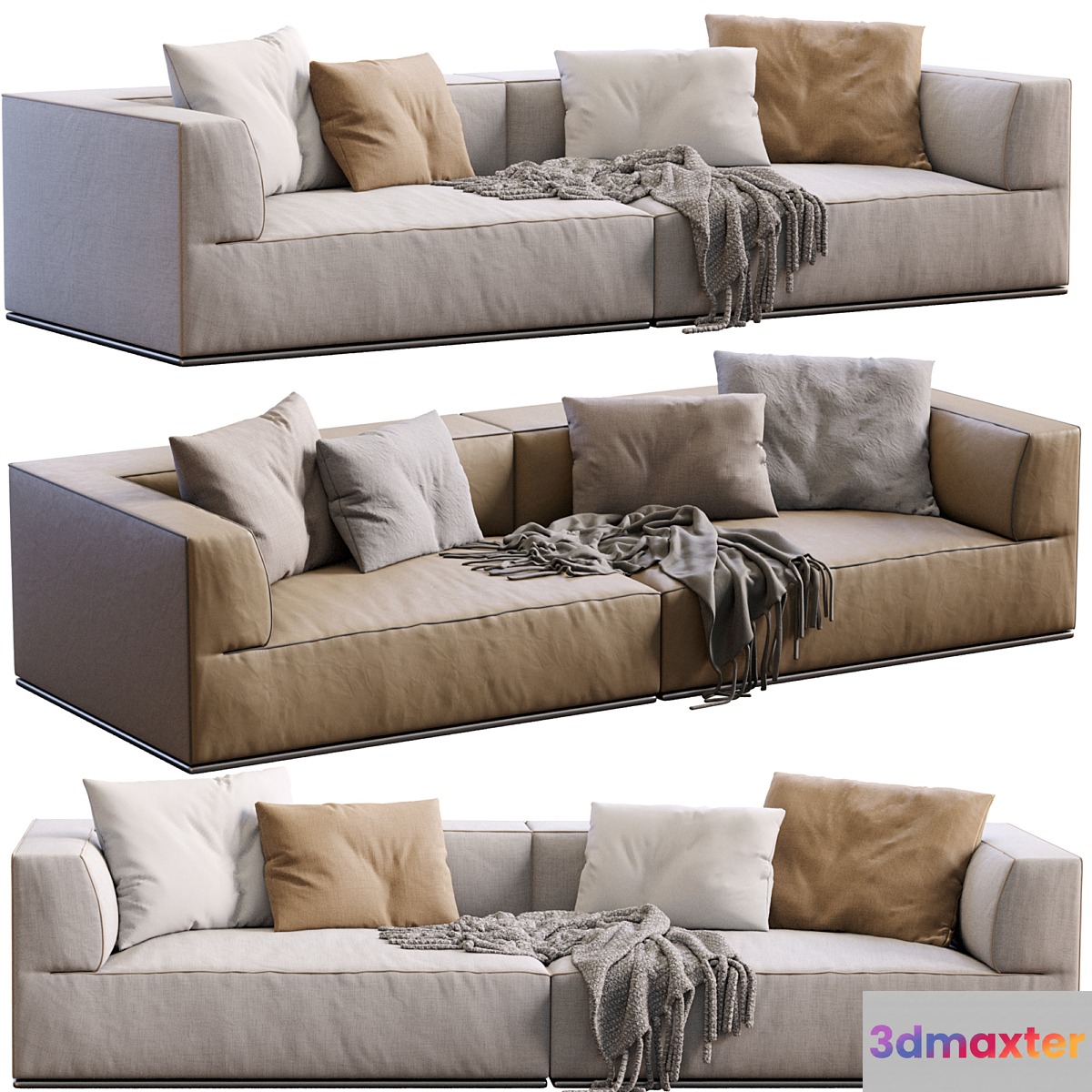 Sofa Perry By Flexform 3D Max