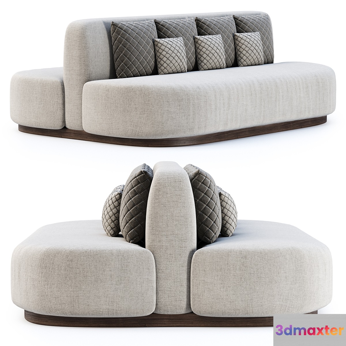 Stefa restaurant double side sofa SCD44 by Bpoint Design _