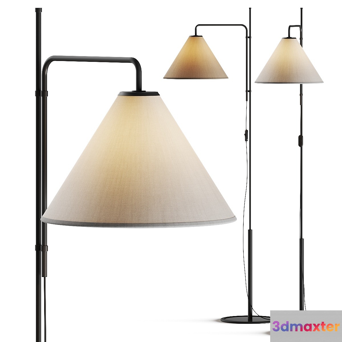 Marset Funiculi Fabric Floor Lamp - No.2