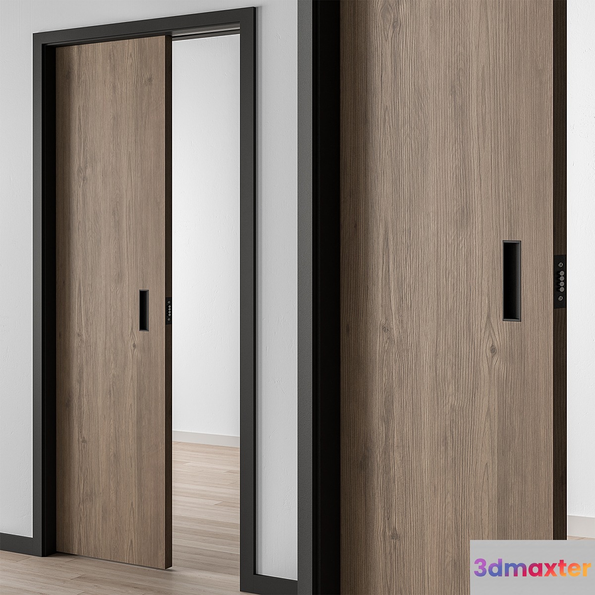 Wooden Pocket Door - Set 50