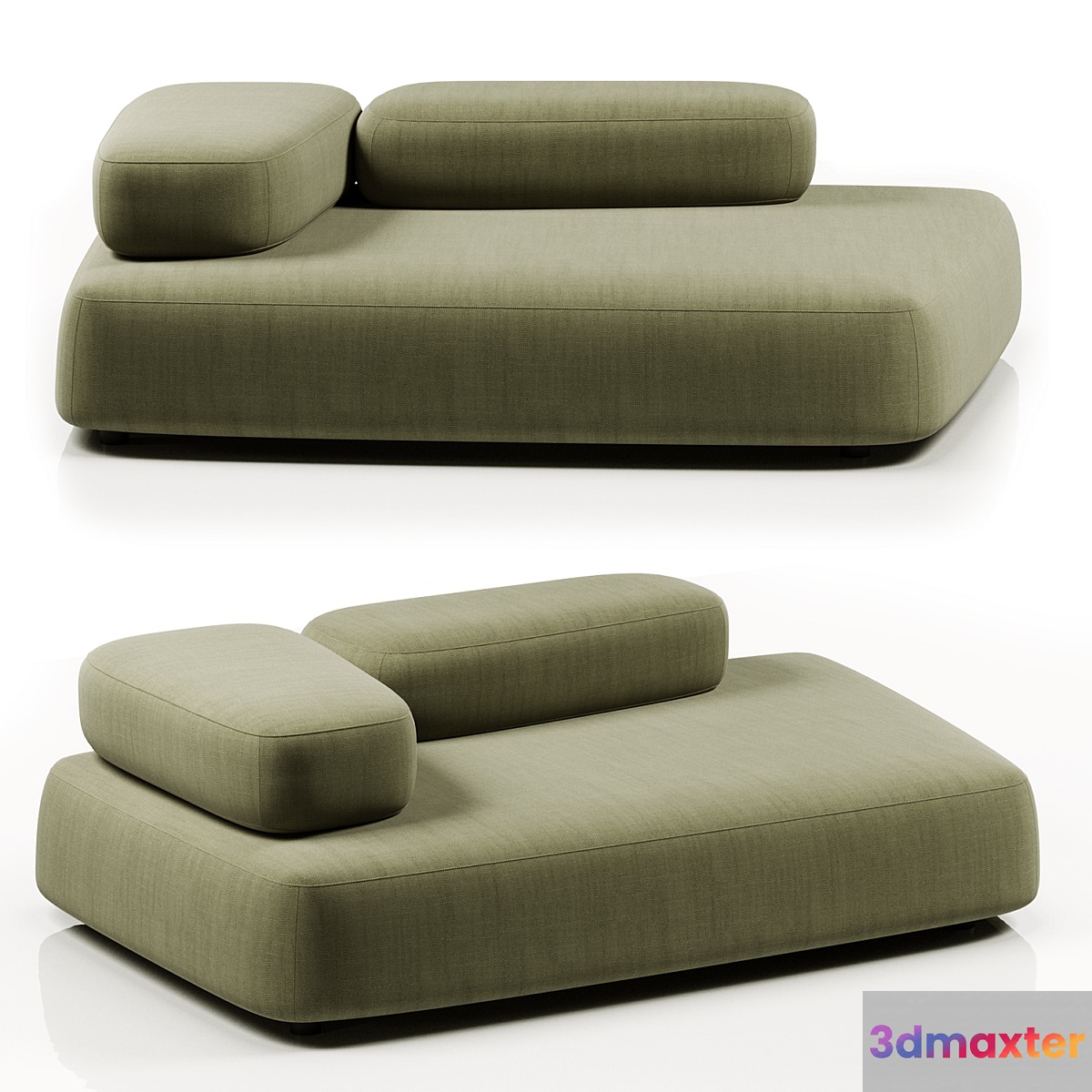 Bubble Rock sofa by Living Divani 3D Max