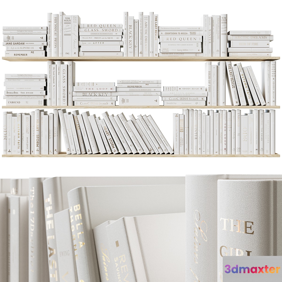 Set of books Books Beige_1 - No.2
