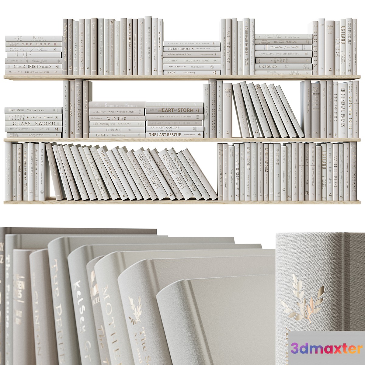 A set of beige books Books light beige