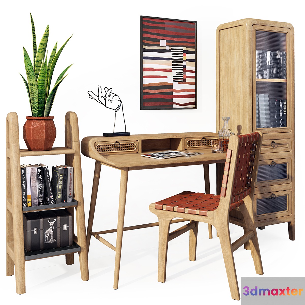 A set of office furniture. Desk Nalu La Forma