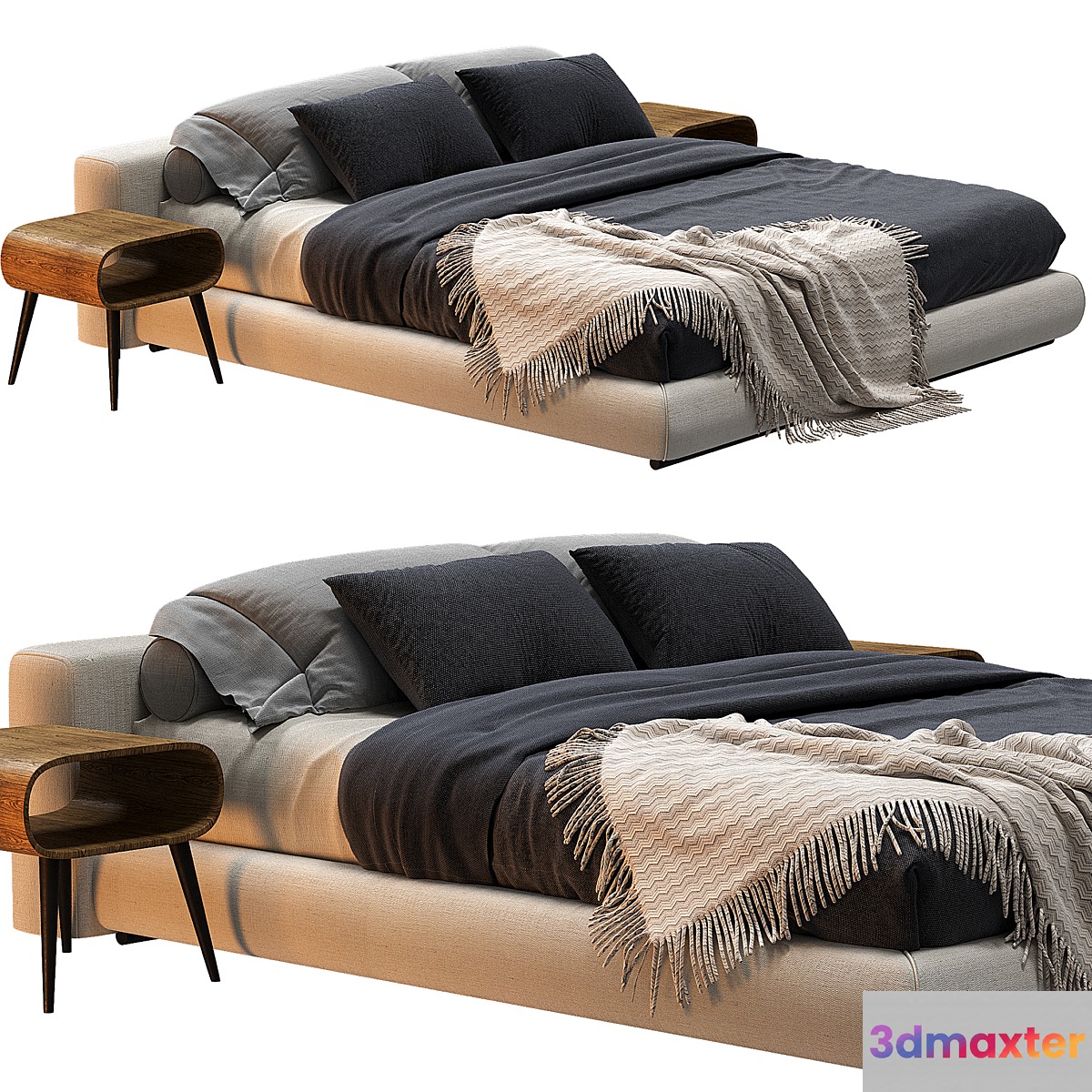 Flexform Groundpiece Bed - No.2