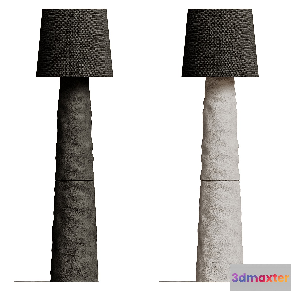 Sculpted Clay Floor Lamp By Faina - No.2