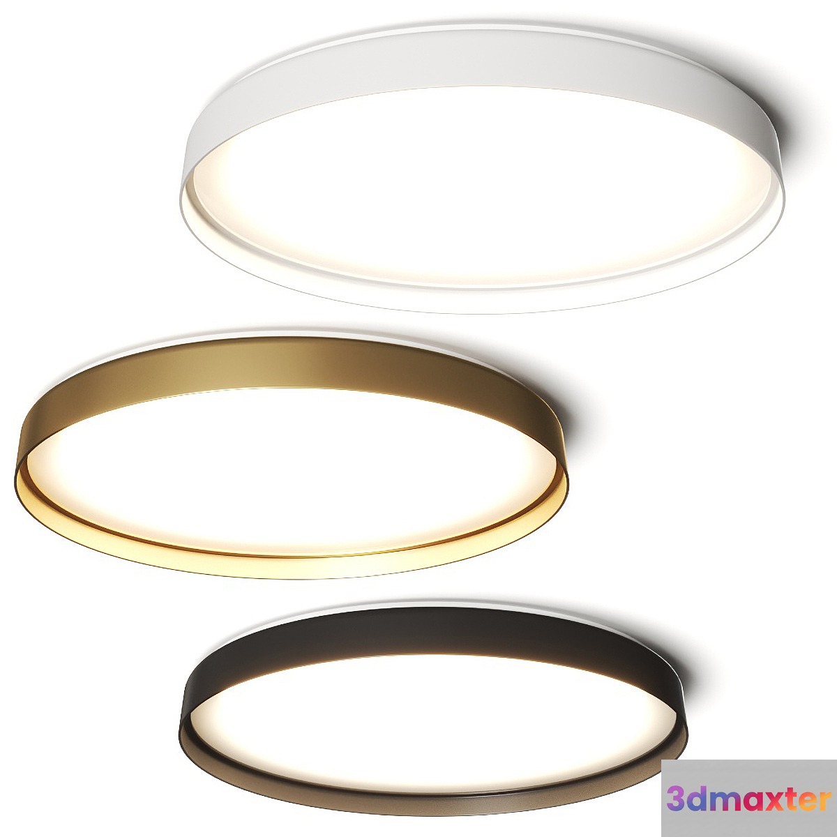 Luceplan Compendium Plate Ceiling Lamp 3D Max
