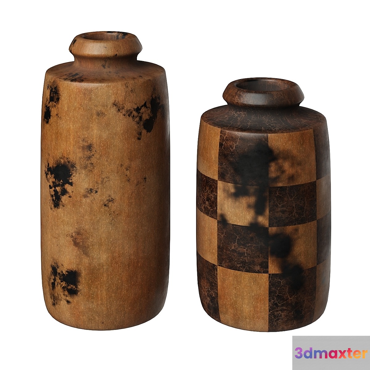 Wooden Vases