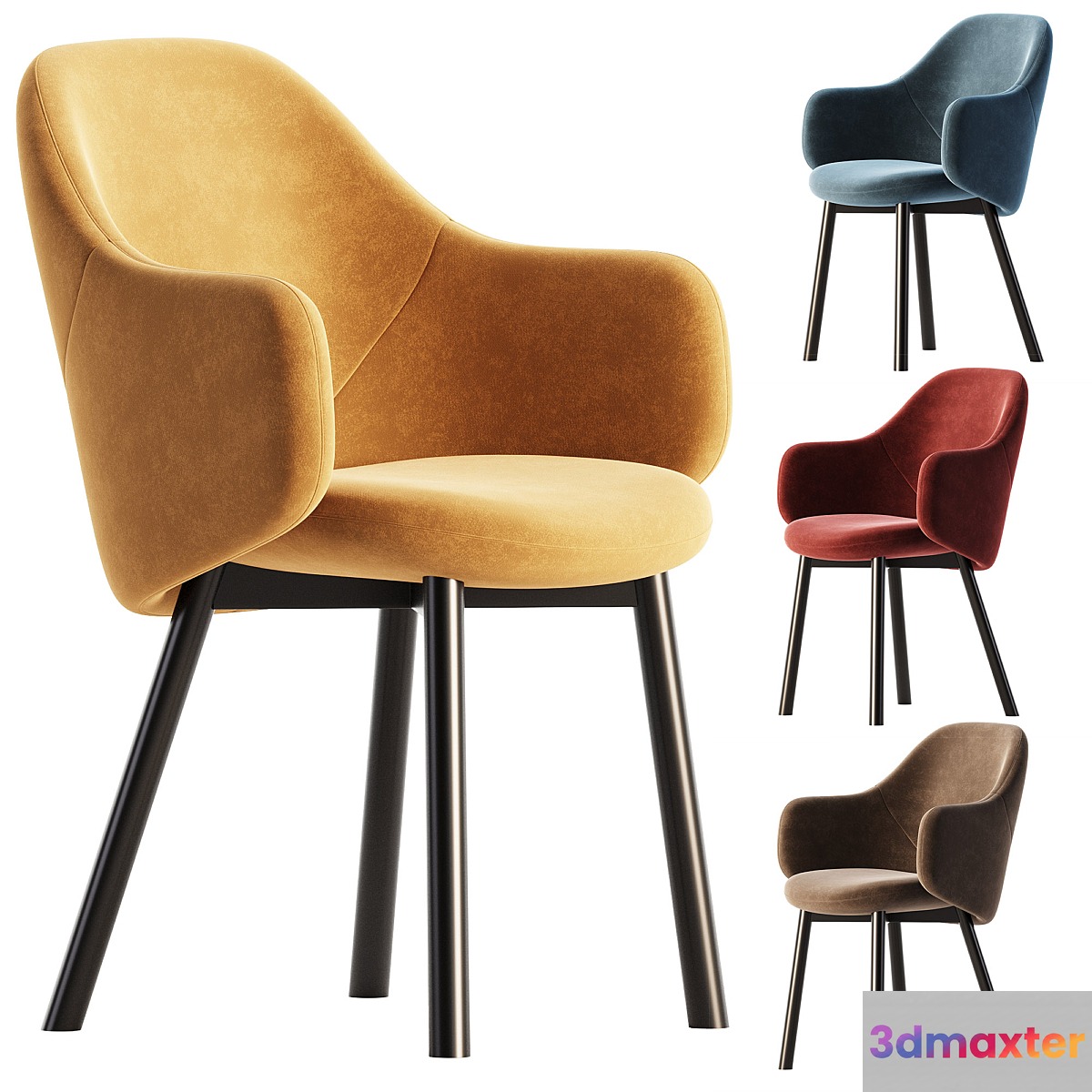 ALBU Easy chair with armrests By TON