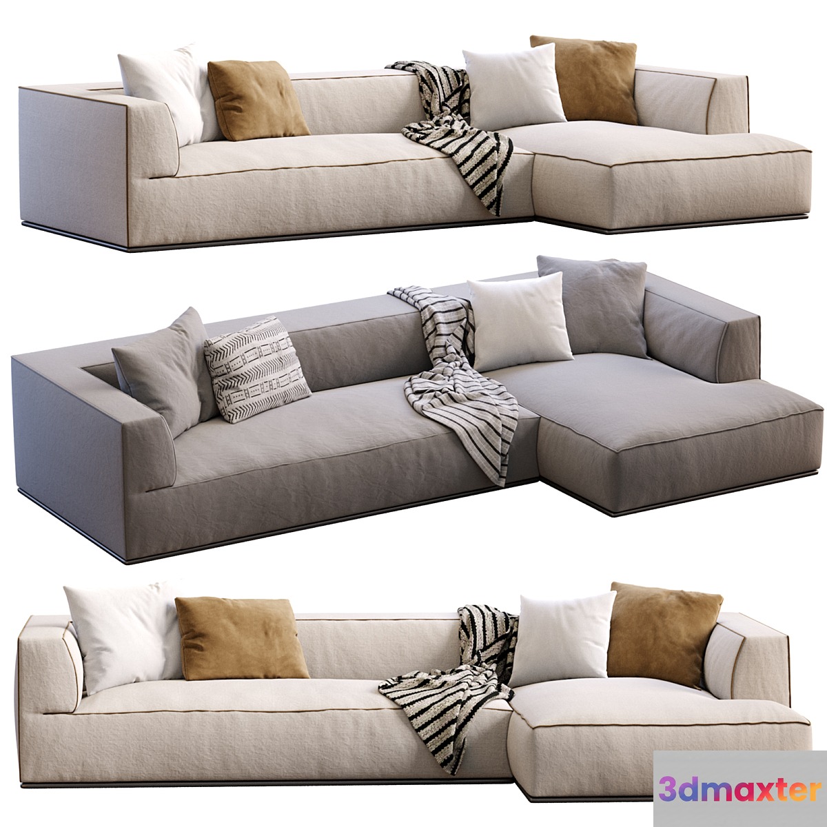 Sofa Perry By Flexform 3D Max