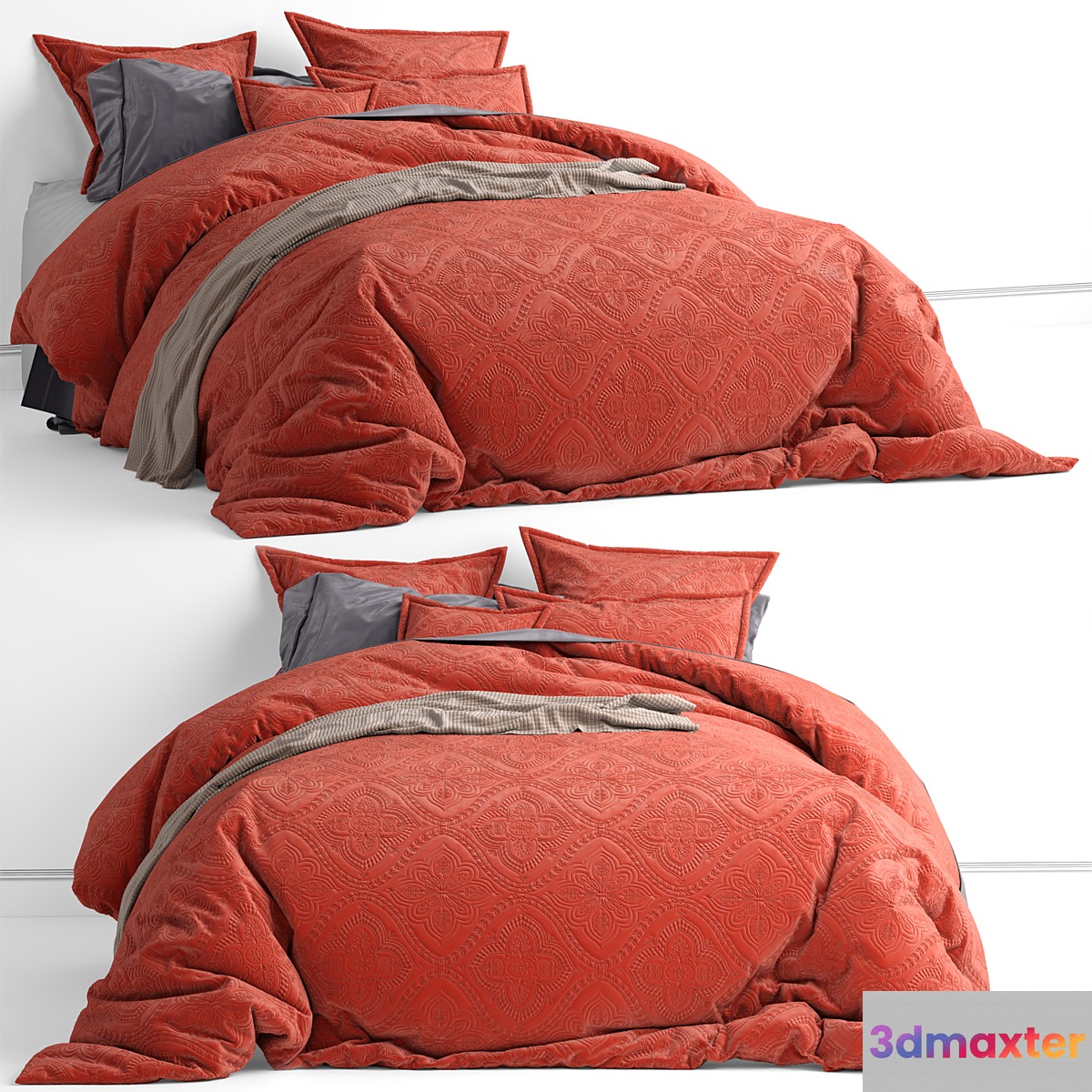 Adairs Bianca Terracotta Bed 3D Max