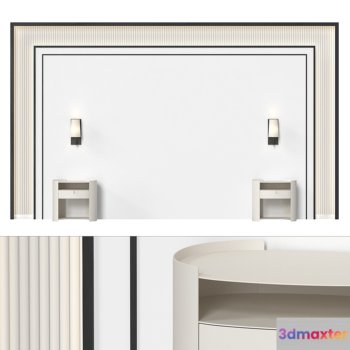 Headboard 039 3D Max