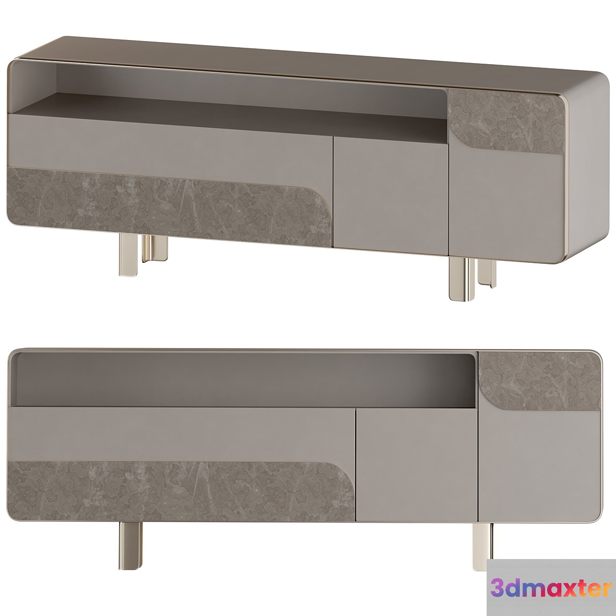 SOUL Wooden sideboard with doors