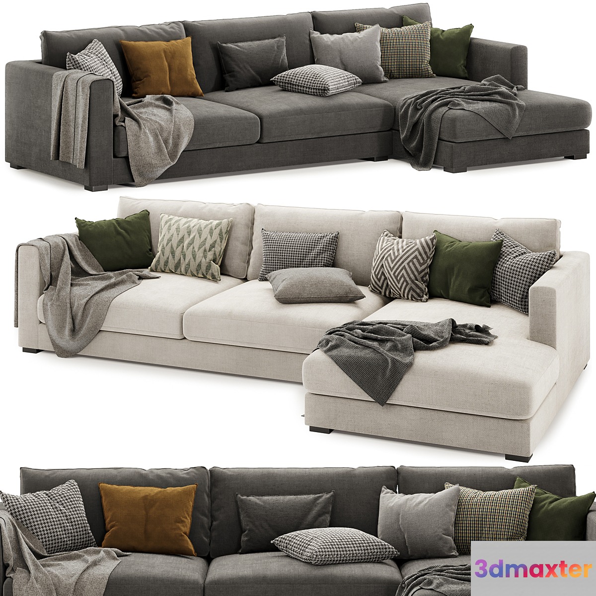 Brockley Large Chaise Corner Sofa