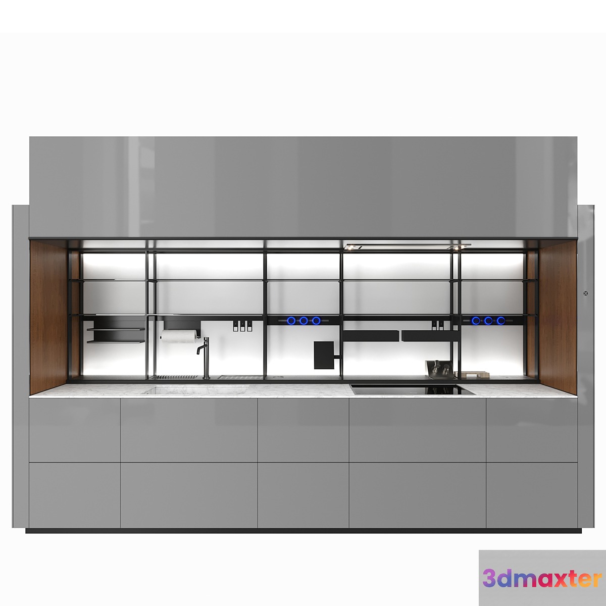 Italian cuisine Valcucine Logica Celata 3D Max