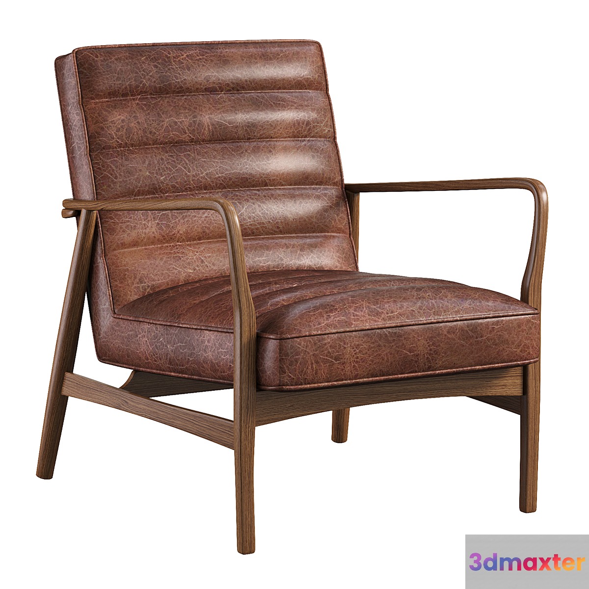 Fauteuil lounge en cuir Datsun 3D Max