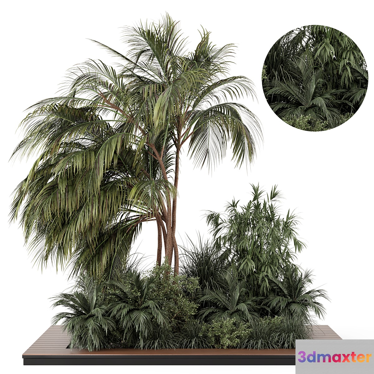 Outdoor Garden set bush and Tree - Garden Set 944