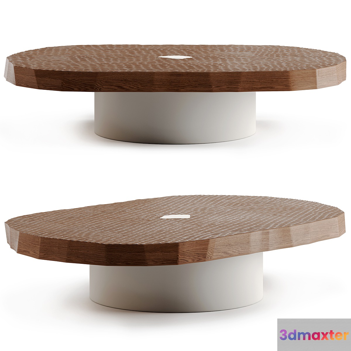 Craft oval coffee table by Pierre Augustin Rose - No.2
