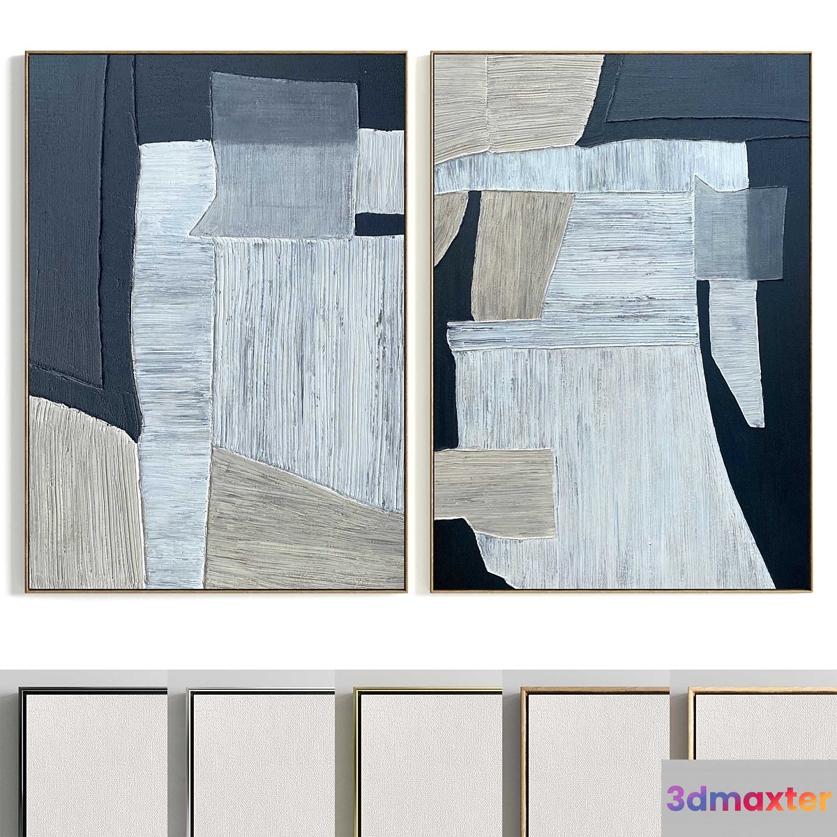Plaster Two Photo Frame T-267