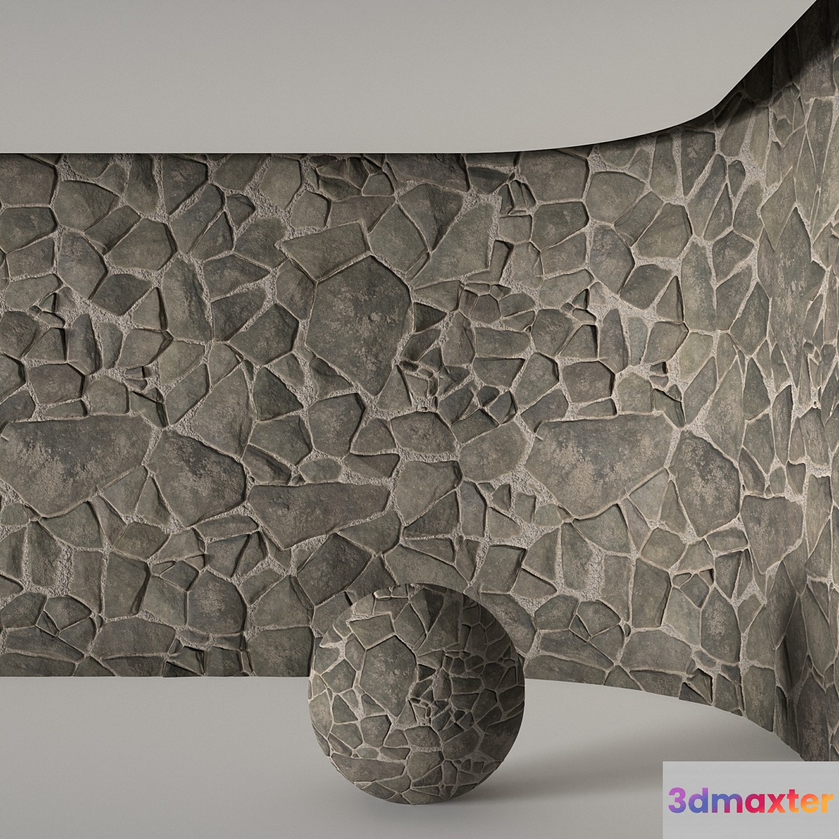 06 Slate Floor Stone | PBR | 4K | PNG | Seamless 3D Max