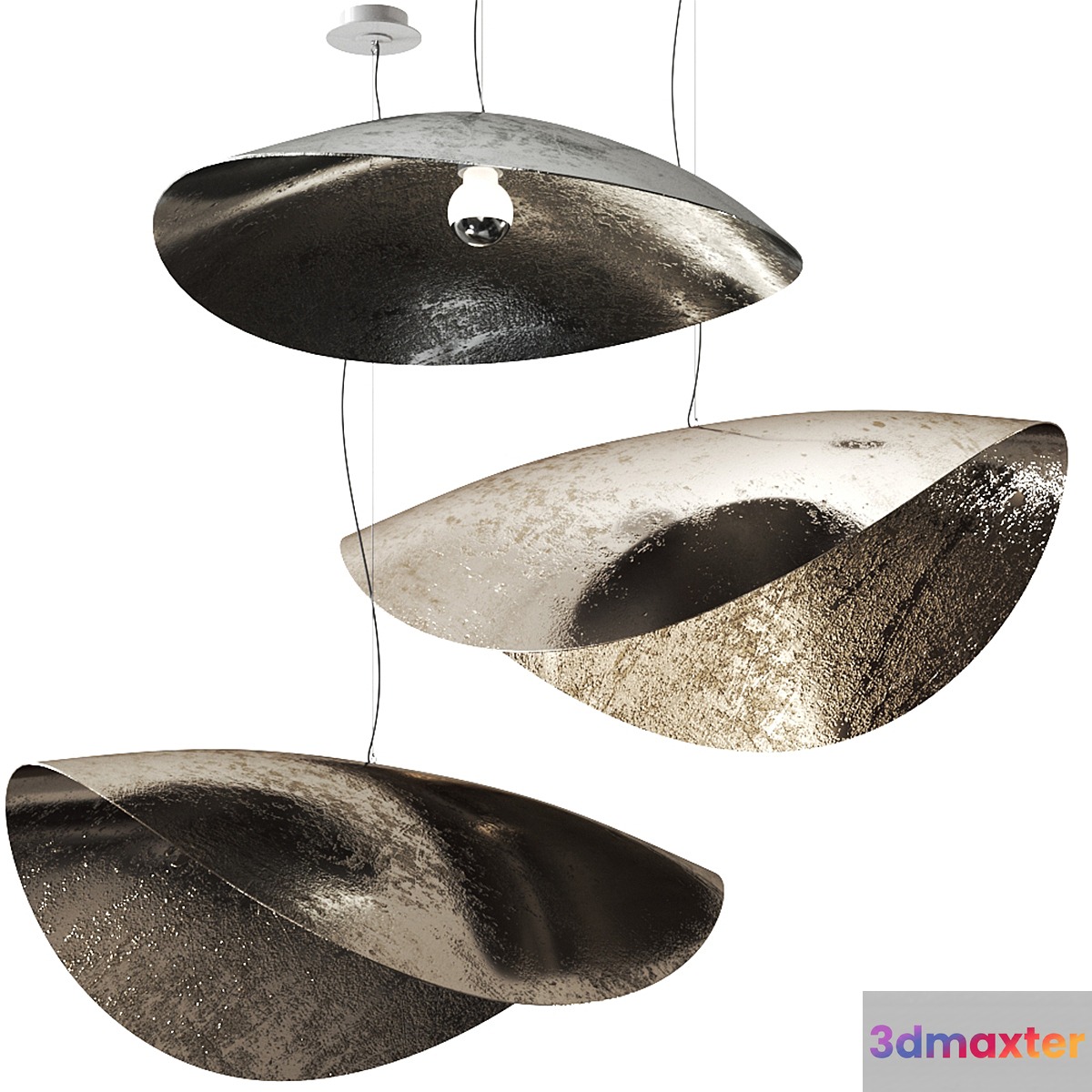 SILVER 95 96 pendant lamp by Gervasoni
