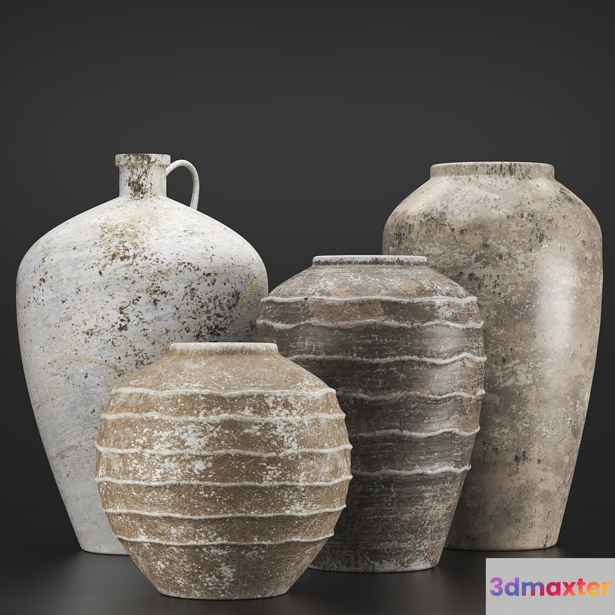 Rustic concrete vase vol3