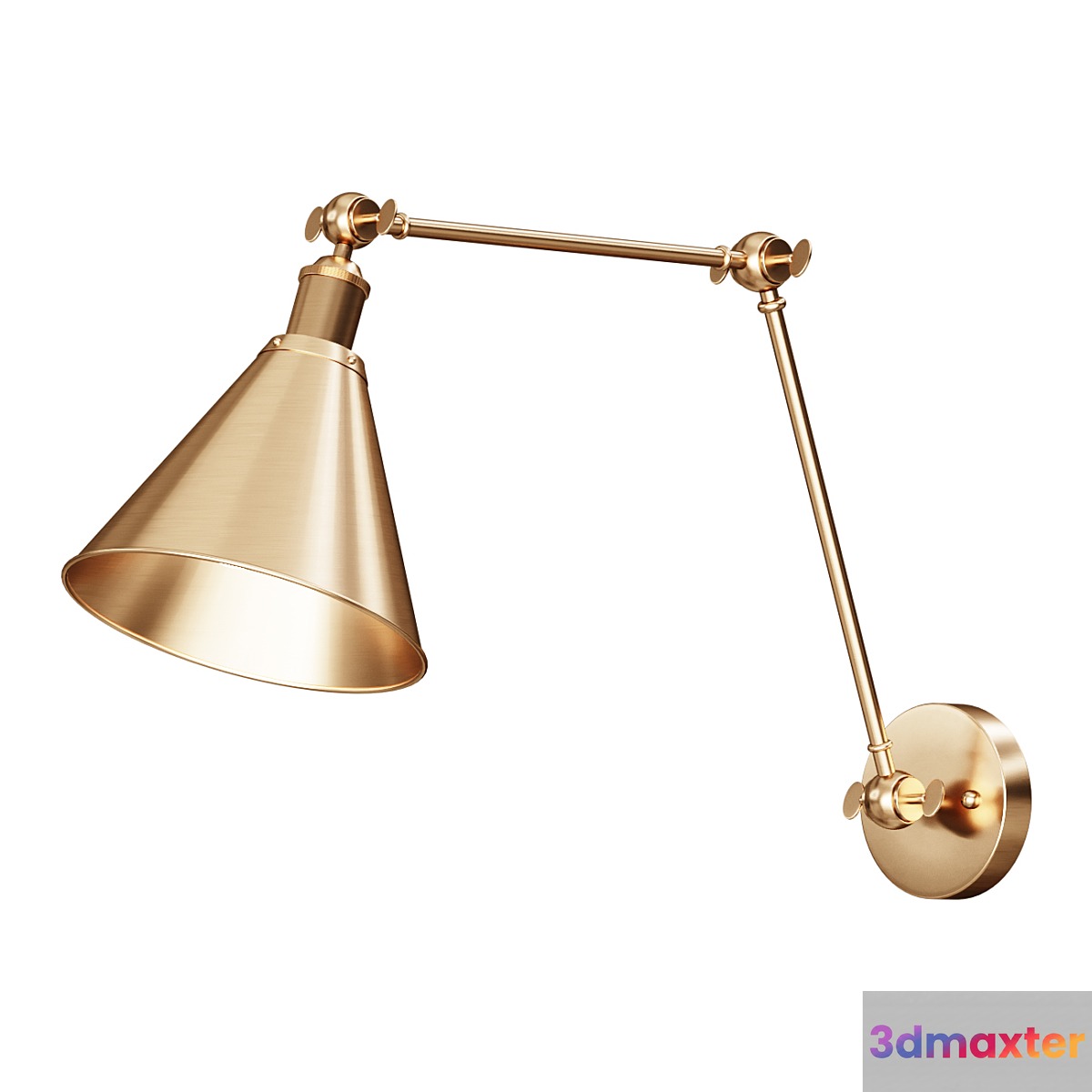 Wall lamp JONATHAN Y Rover 7 in. Adjustable Arm Metal Brass LED Wall Sconce wall lamp - No.3