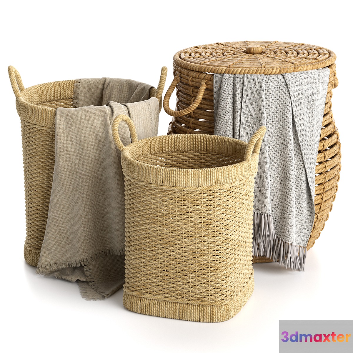 Adairs Natural Baskets 3D Max