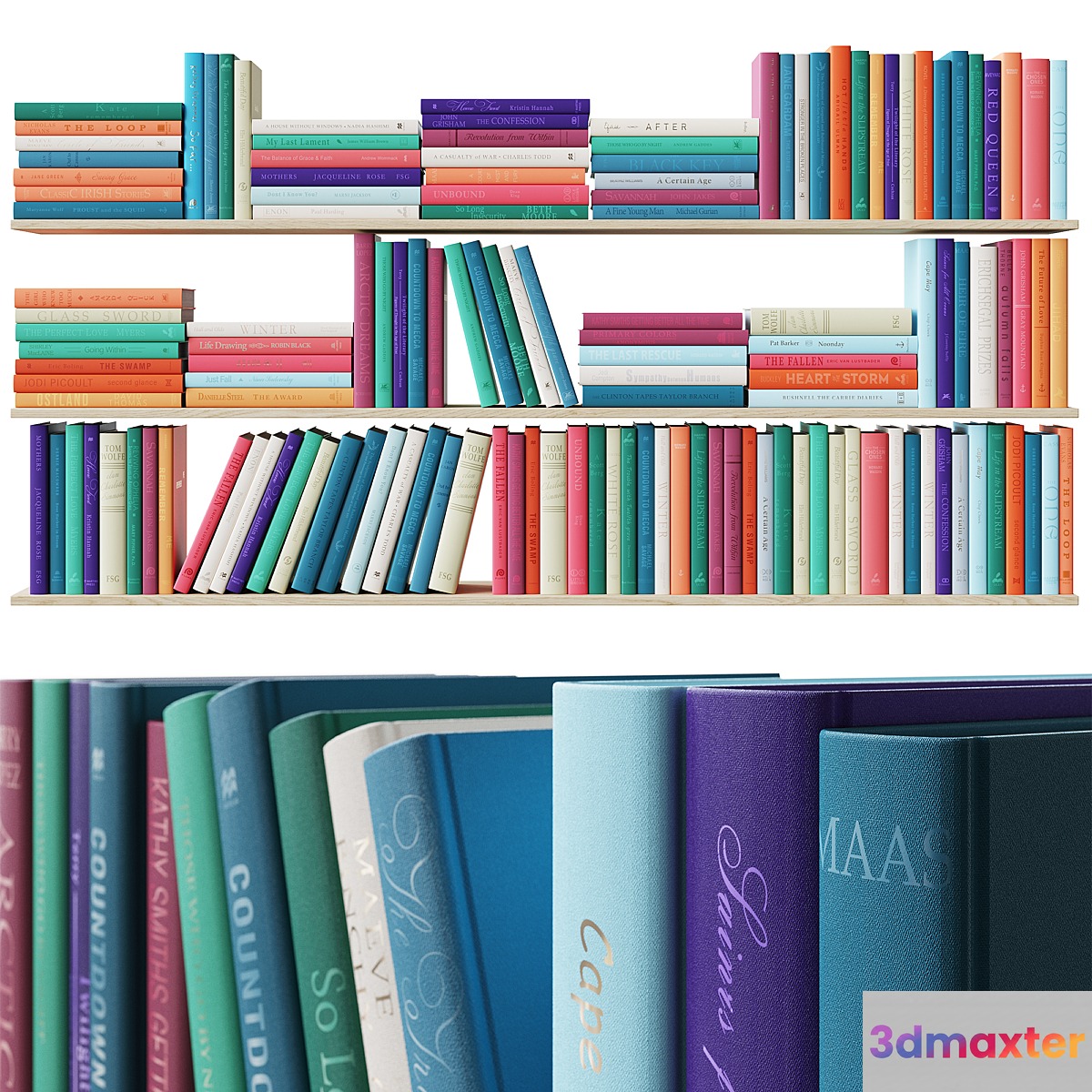 Colored books set