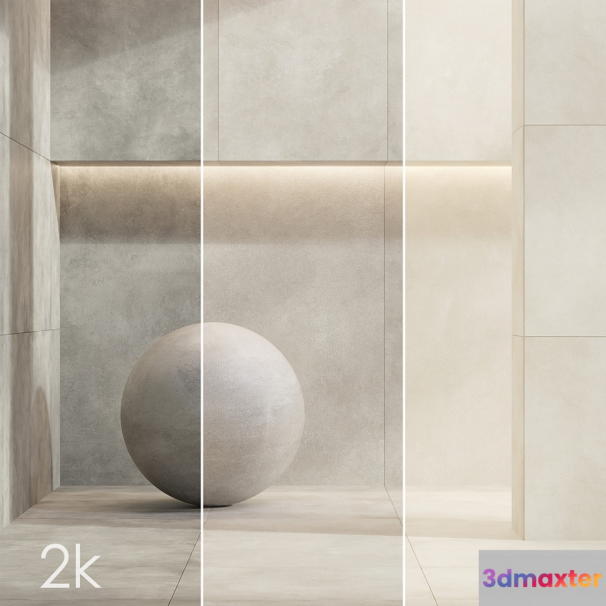 Caesar Set 32 - Concrete Porcelain Tiles BUNDLE - 3 types: Grey Light Grey Beige