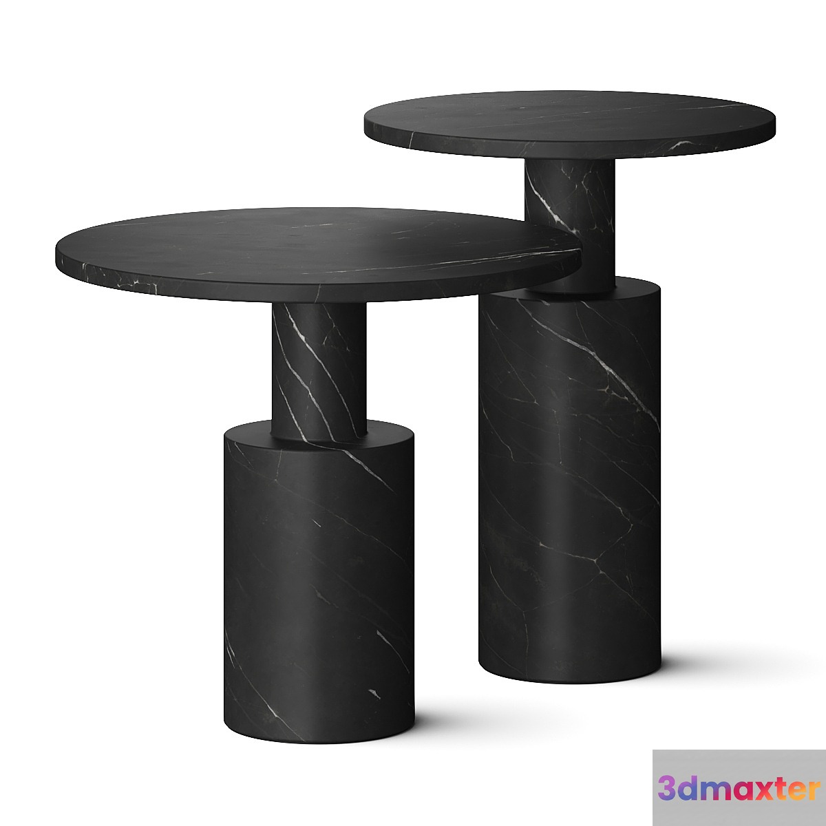 Casa Mineral Tholos Marble Side Tables 3D Max