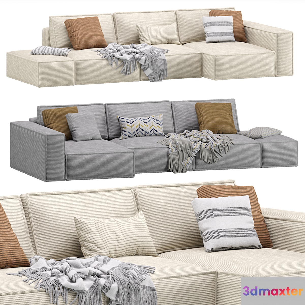 Modular Sofa Eten 2 Vertical Mix 3D Max