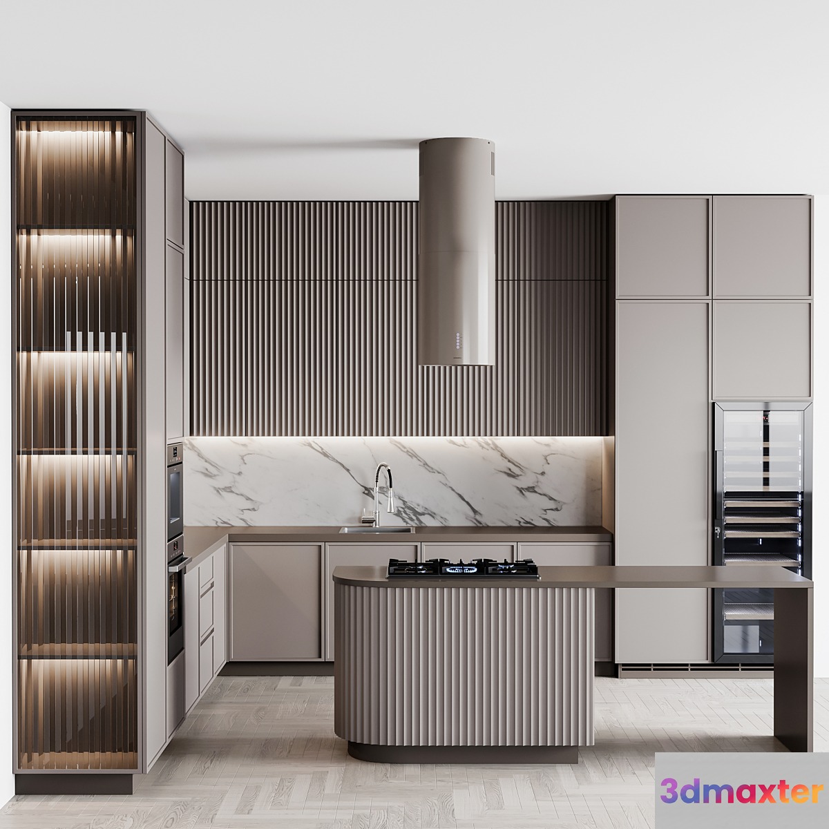 kitchen modern173 3D Max
