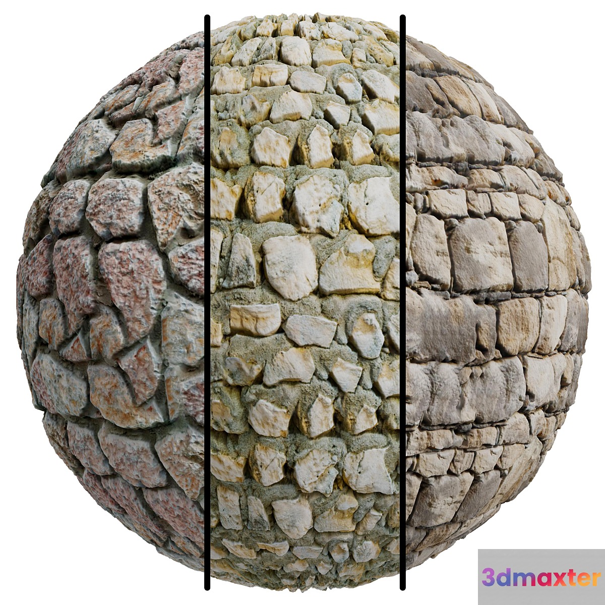 FB451 Natural Stone Wall Cladding Urban Stone Inc | 3MAT | 4K | seamless | PBR 3D Max