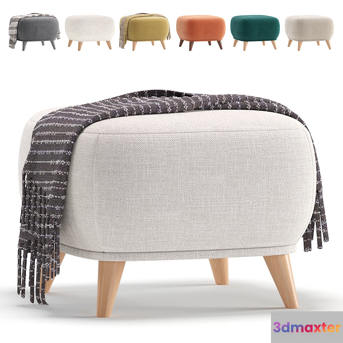 Pouffe Milin 7 Colors Version divan.ru_Пуф Милин диван.ру 3D Max