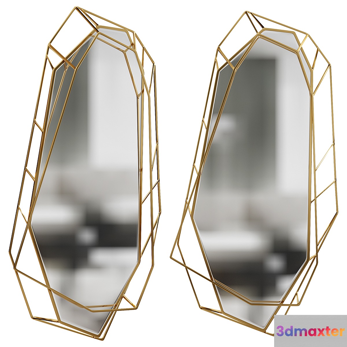 DIAMOND BIG MIRROR by maisonvalentina 3D Max