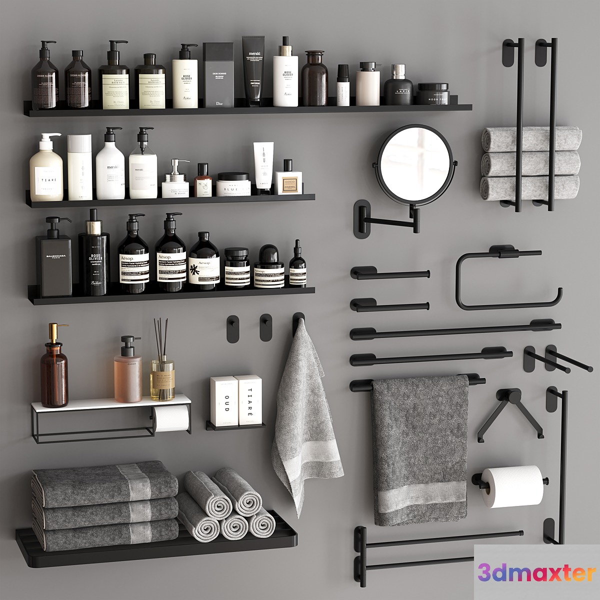 Bathroom Accessories 59 3D Max