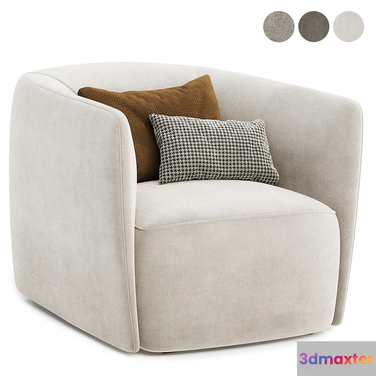 santa monica arm chair 3D Max
