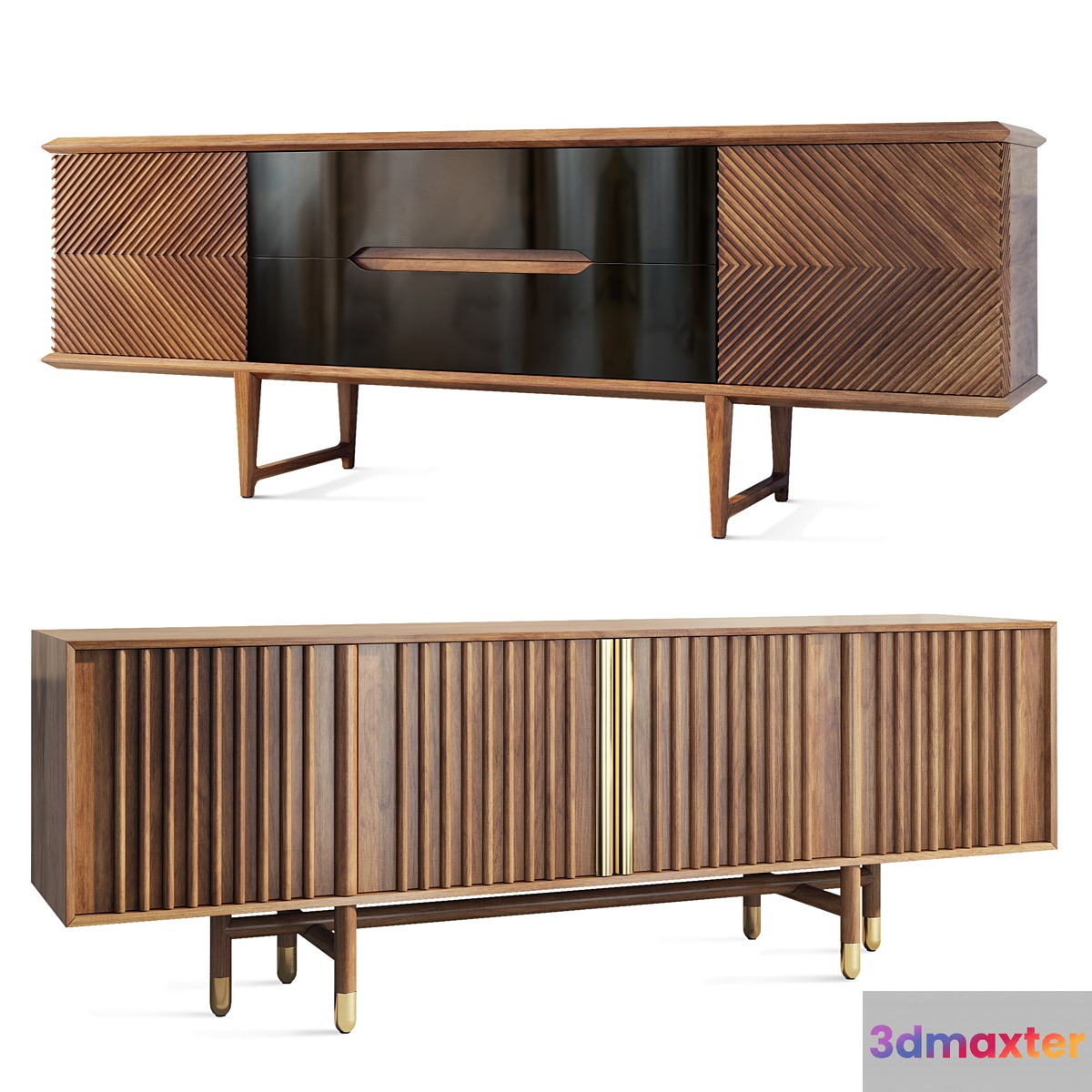 Chest of drawers sideboard . Pietra Wood Safa tvstand 3D Max