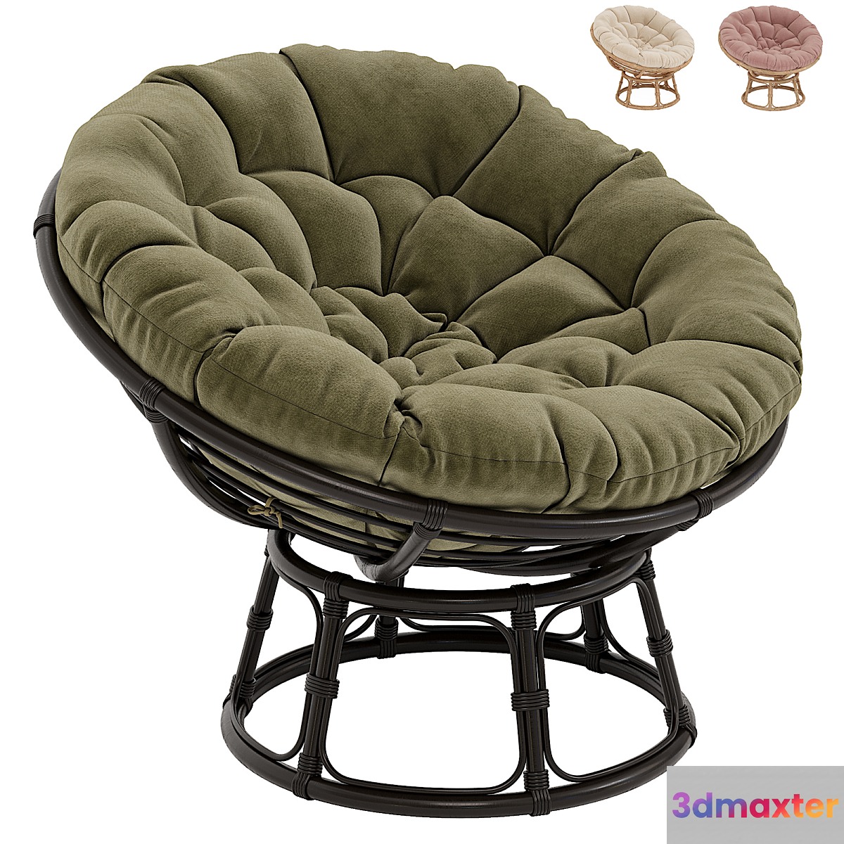 Papasan rattan armchair Aranias - No.2