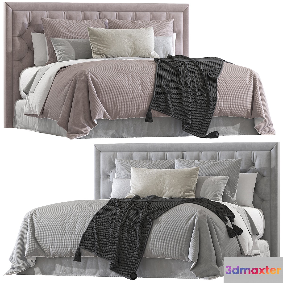 Double bed 115 3D Max