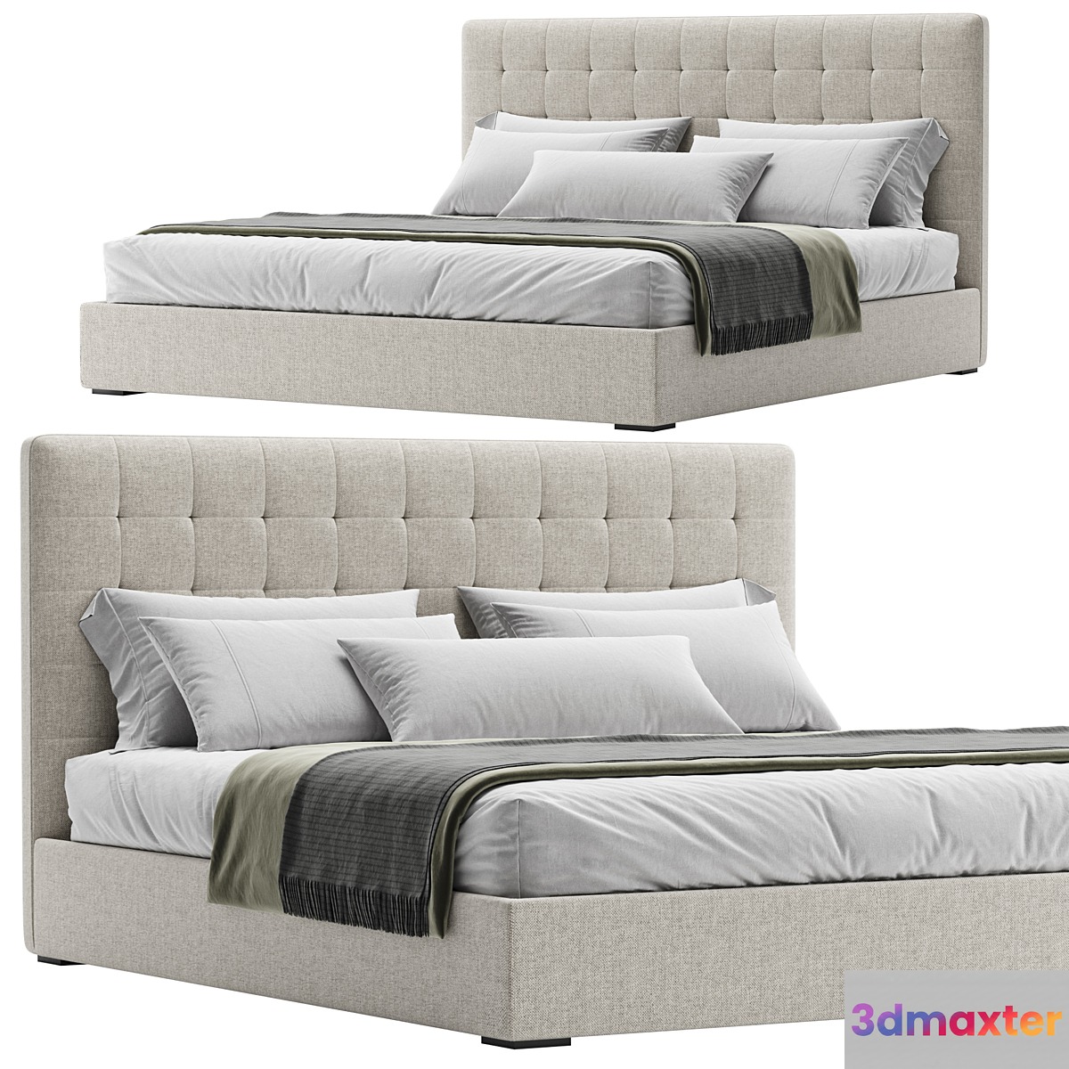 Emmett Bed Wood Legs