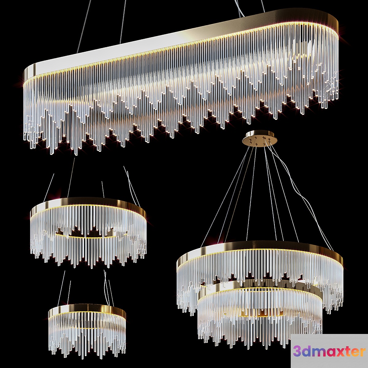 Hanging chandeliers FAIRYTALE by Romatti