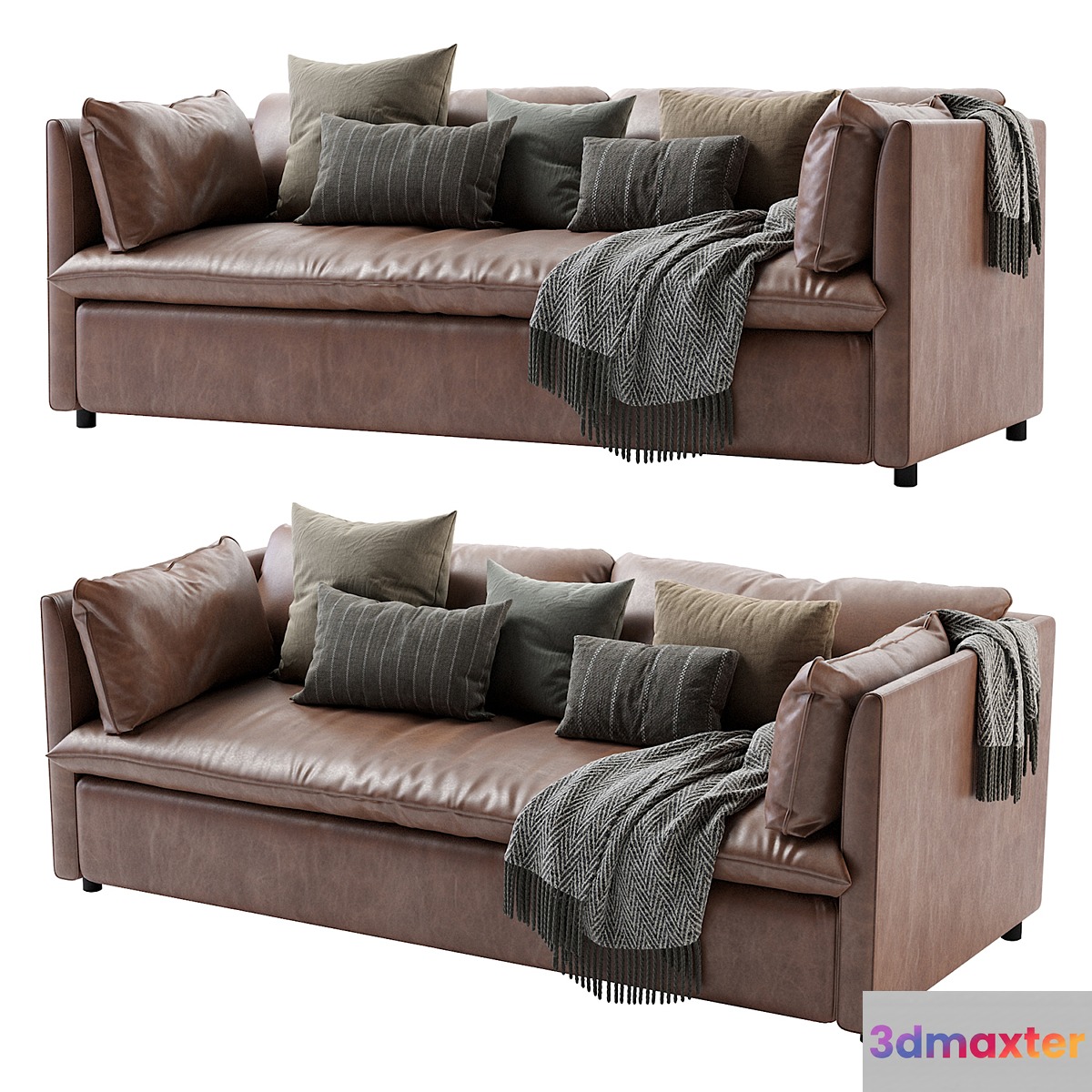 West elm Shelter Queen Sleeper Sofa 3D Max
