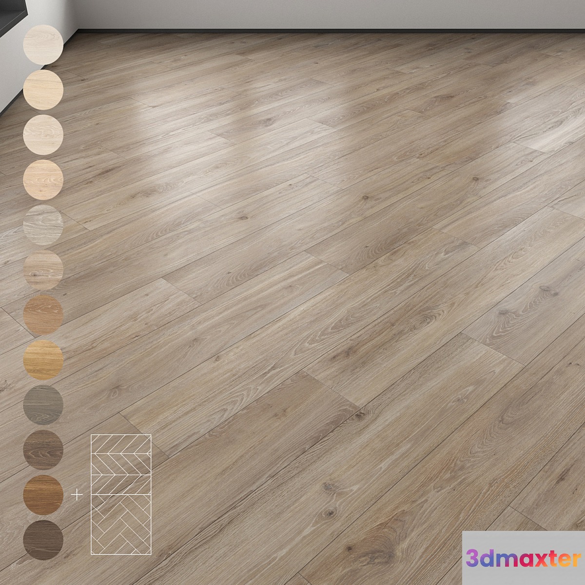 Parquet 12 colors Linear herringbone chevron setmulti1