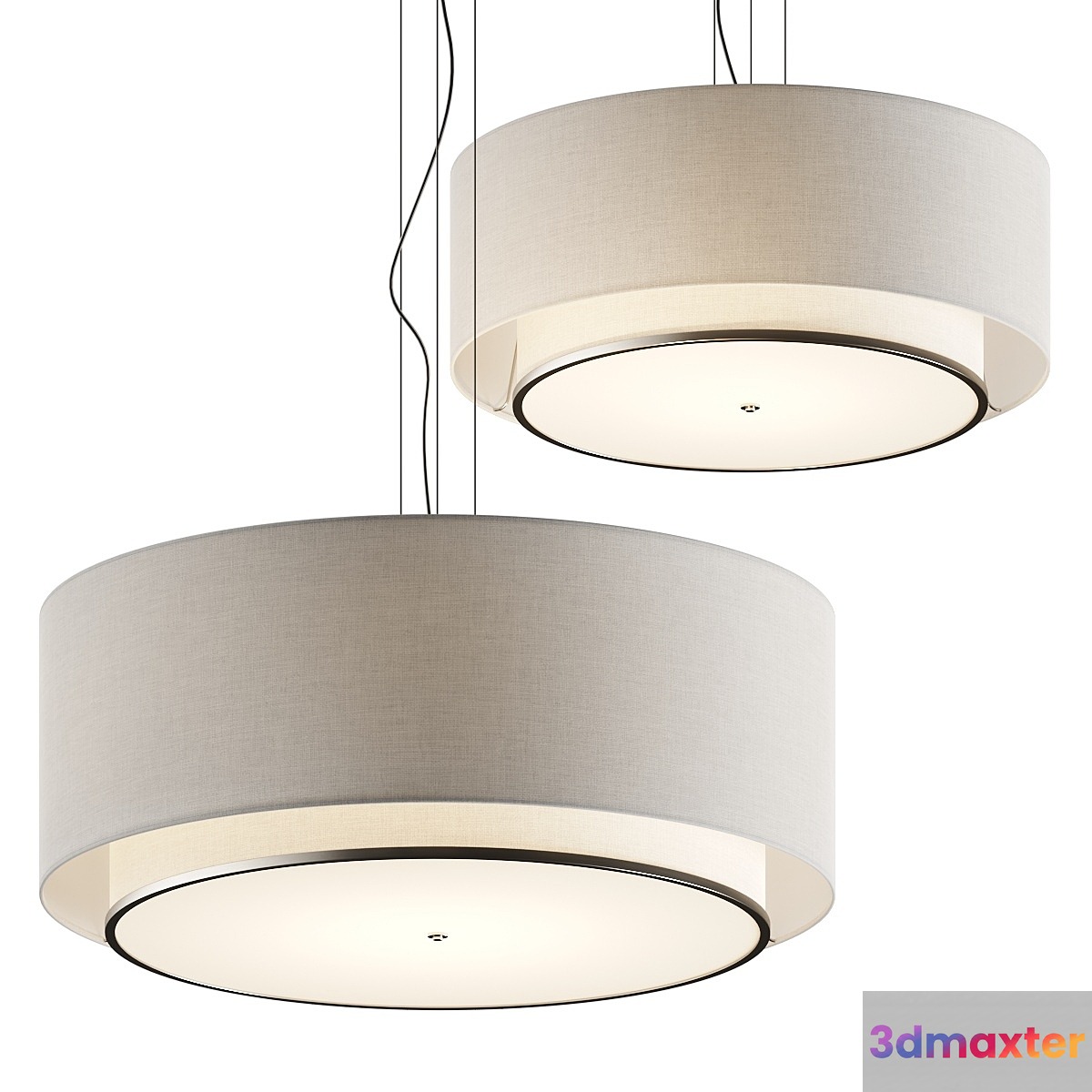AFX Dayton Color Select Pendant Lamps 3D Max