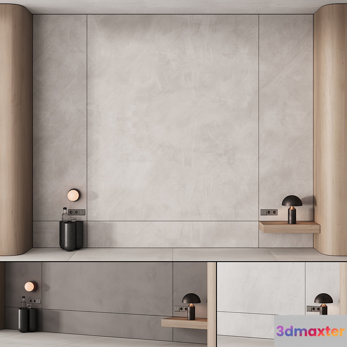 195 wall composition 01 bedroom headboard kit 01 - No.2