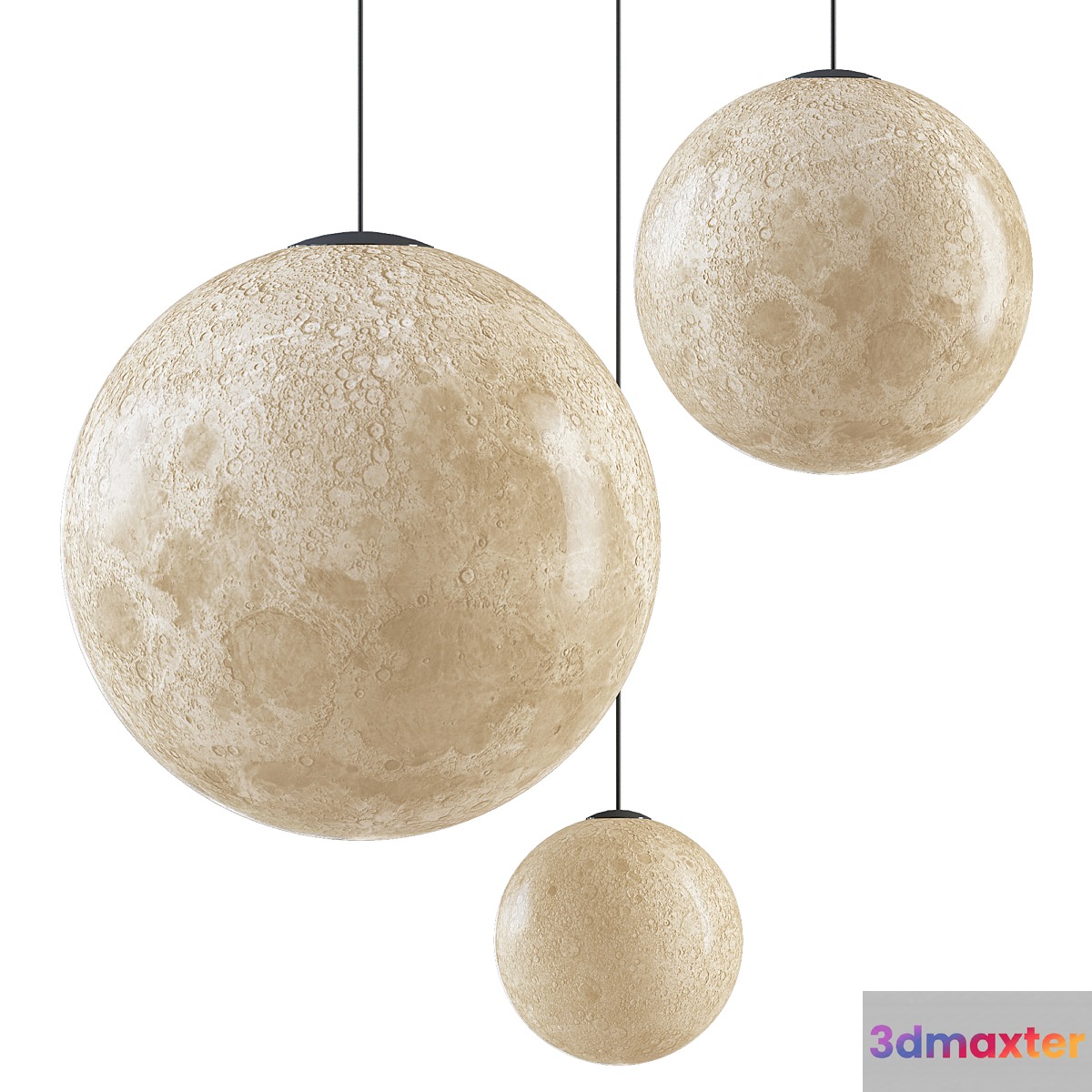 Planet Pendant Ensemble 3D Max
